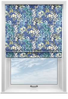 Wisteria, Marine - Roman Blind